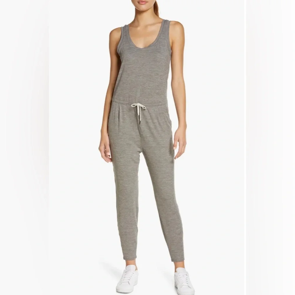 Vuori Heather Grey Lux Harem Jumpsuit NWT Size XL